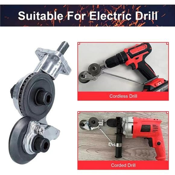 Electric Drill Shears Attachment Cutter Nibbler, Sheet Metal Cutter Drill - Picture 4 of 6